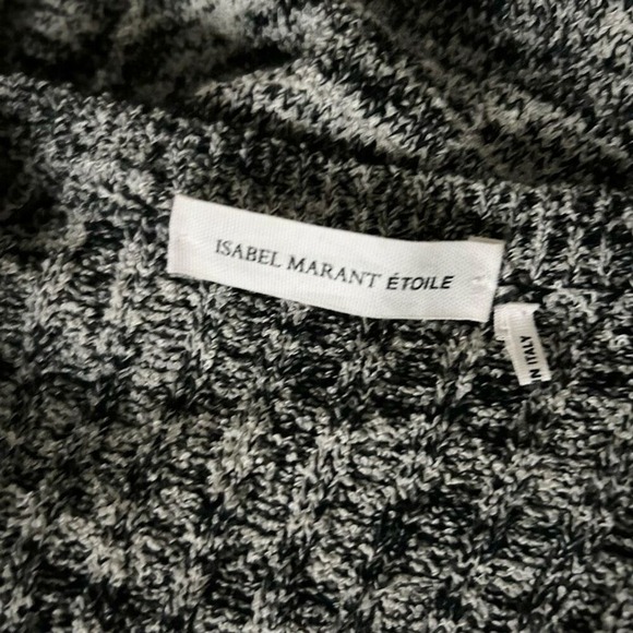 Isabel Marant Etoile Elsa Sweater Dress Monochrome Cotton Mohair Wool Size 8 US - Picture 5 of 7
